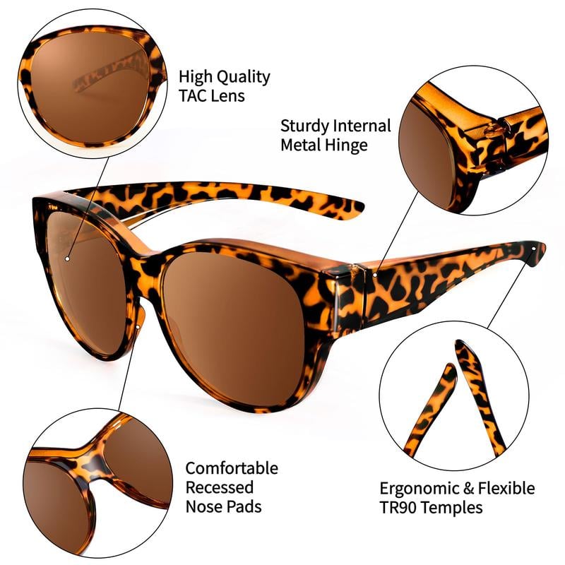 😎Sonnenbrille mit UV38-Schutz, geeignet für Brillen