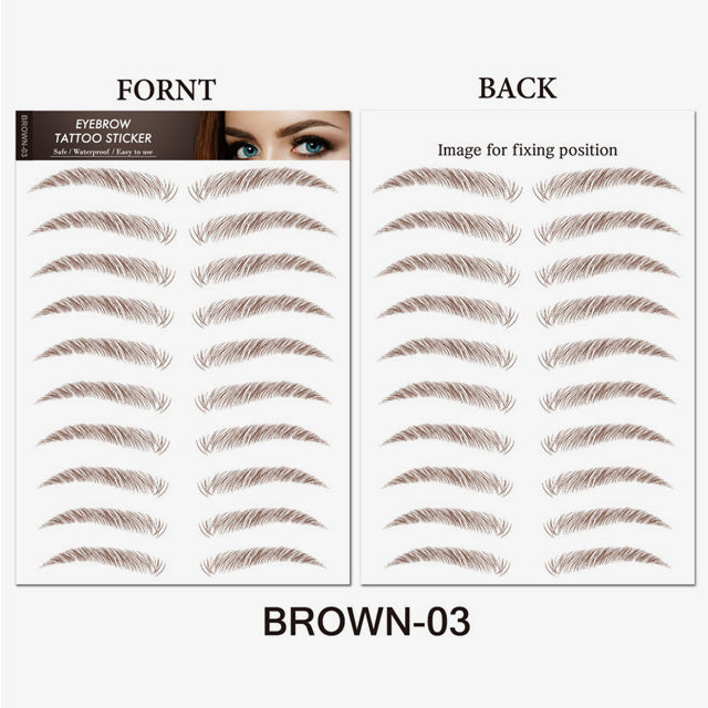 Simulation Waterproof Eyebrow Sticker