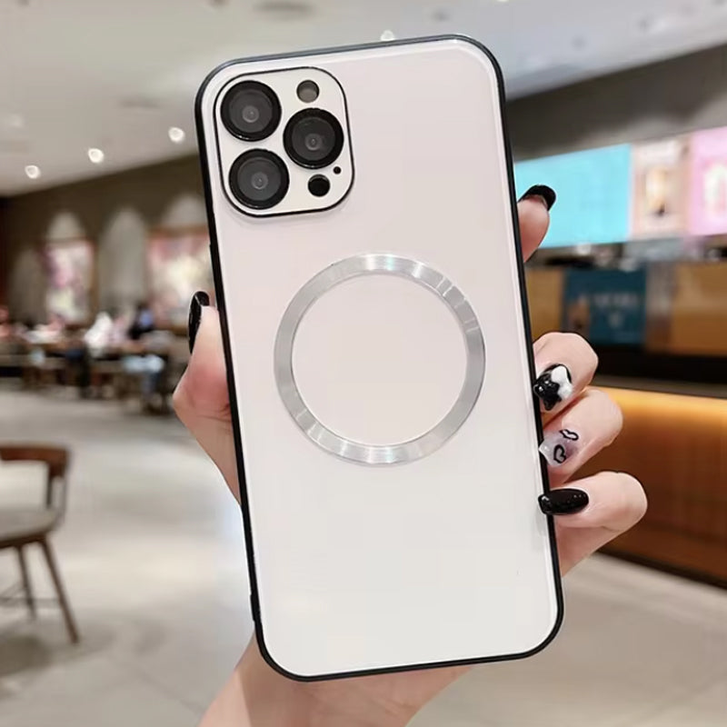 📱Handyhülle aus magnetischem Glas mit Farbverlauf