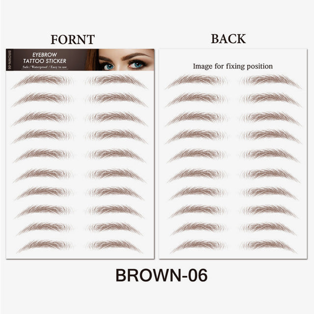 Simulation Waterproof Eyebrow Sticker