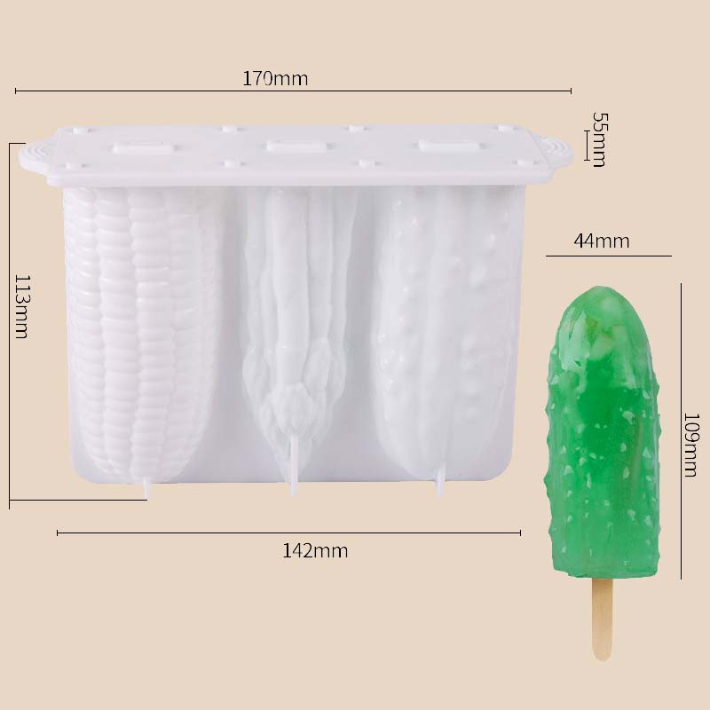 Kreative florale Eiscreme Silikonform
