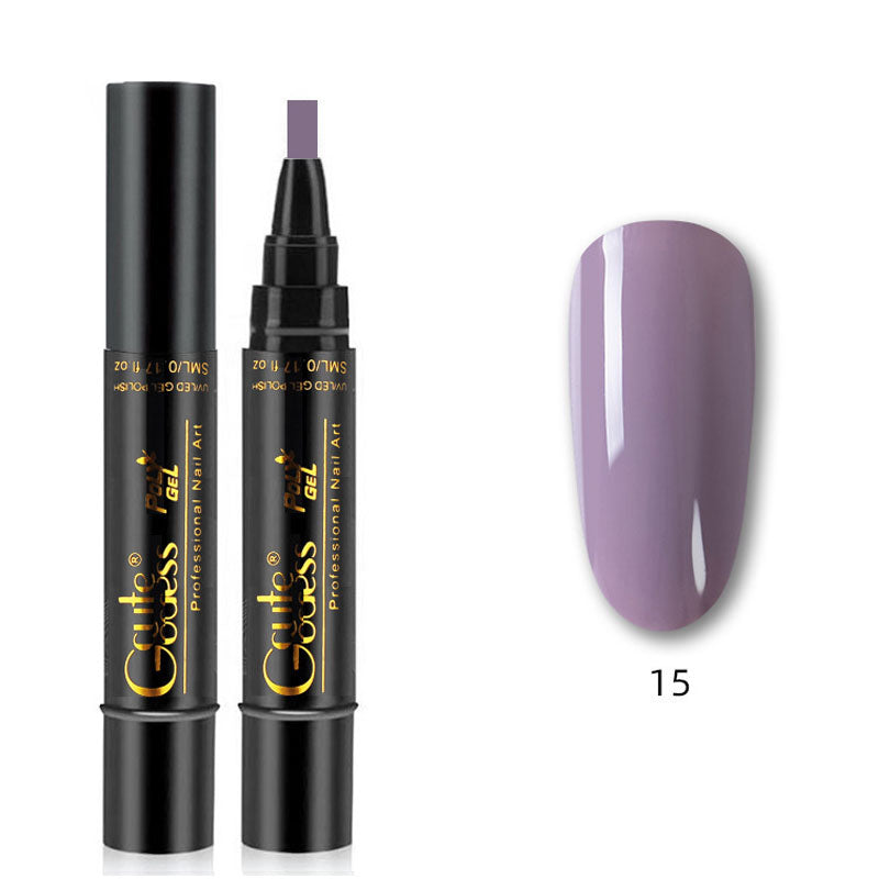 💅✨ 3-in-1 Gellack-Stift: Grundierung + Farbe + Versiegelung in Einem! | Schnelle Maniküre