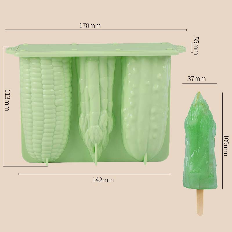 Kreative florale Eiscreme Silikonform