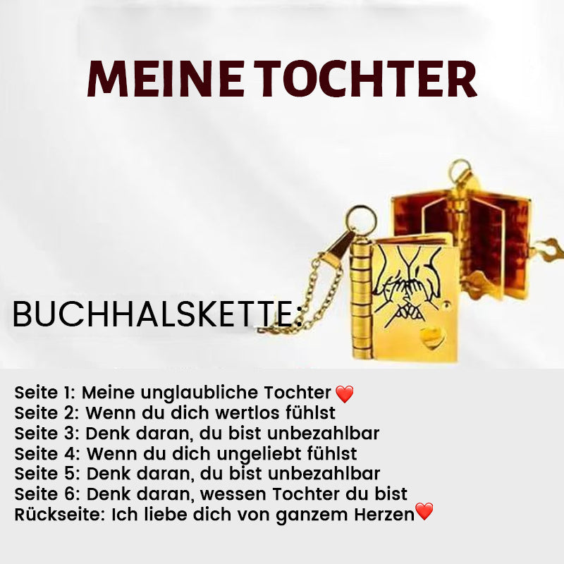 Geschenke für die Kinder - Halskette in Buchform “Liebe dich für immer“