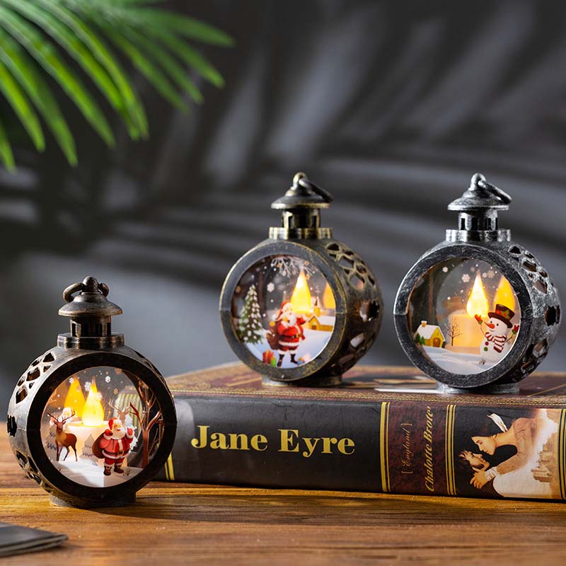 🎄 Retro LED-Weihnachtslampe ✨ – Tisch- & Fensterdekoration