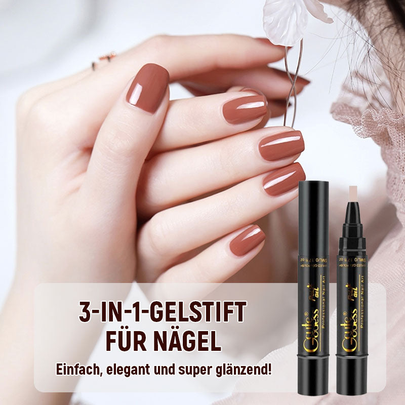💅✨ 3-in-1 Gellack-Stift: Grundierung + Farbe + Versiegelung in Einem! | Schnelle Maniküre
