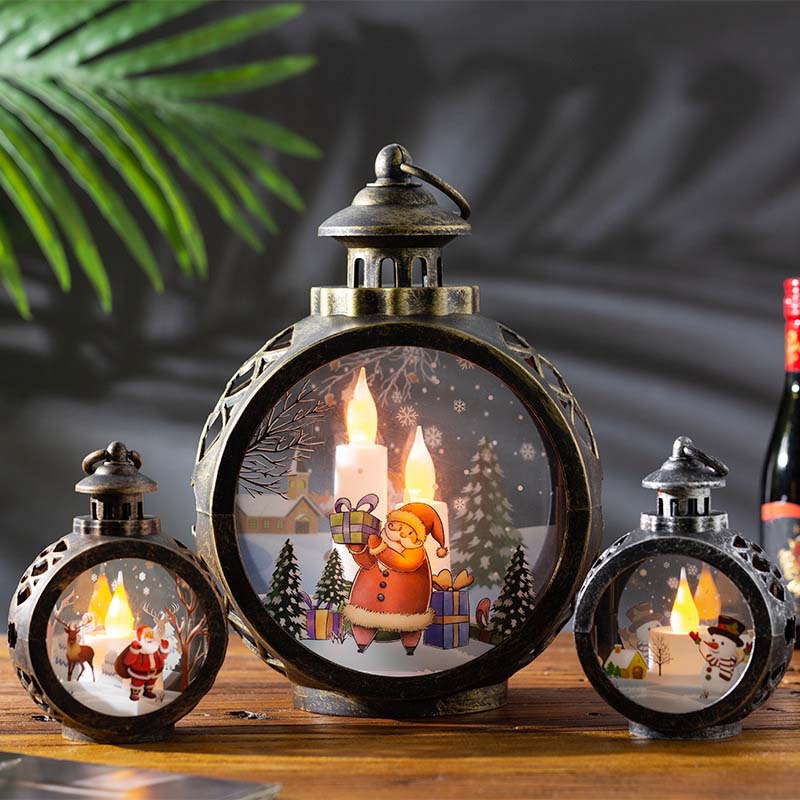 🎄 Retro LED-Weihnachtslampe ✨ – Tisch- & Fensterdekoration