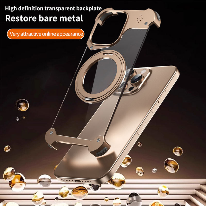Magnetisk metallhållare Transparent mobilskal
