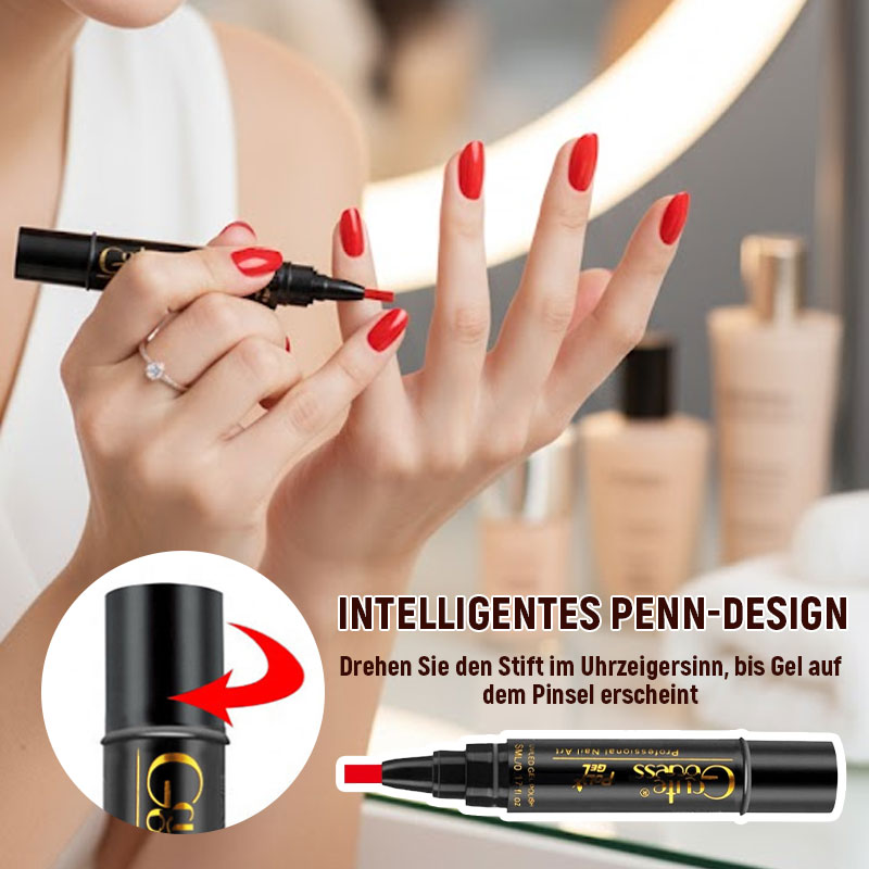 💅✨ 3-in-1 Gellack-Stift: Grundierung + Farbe + Versiegelung in Einem! | Schnelle Maniküre