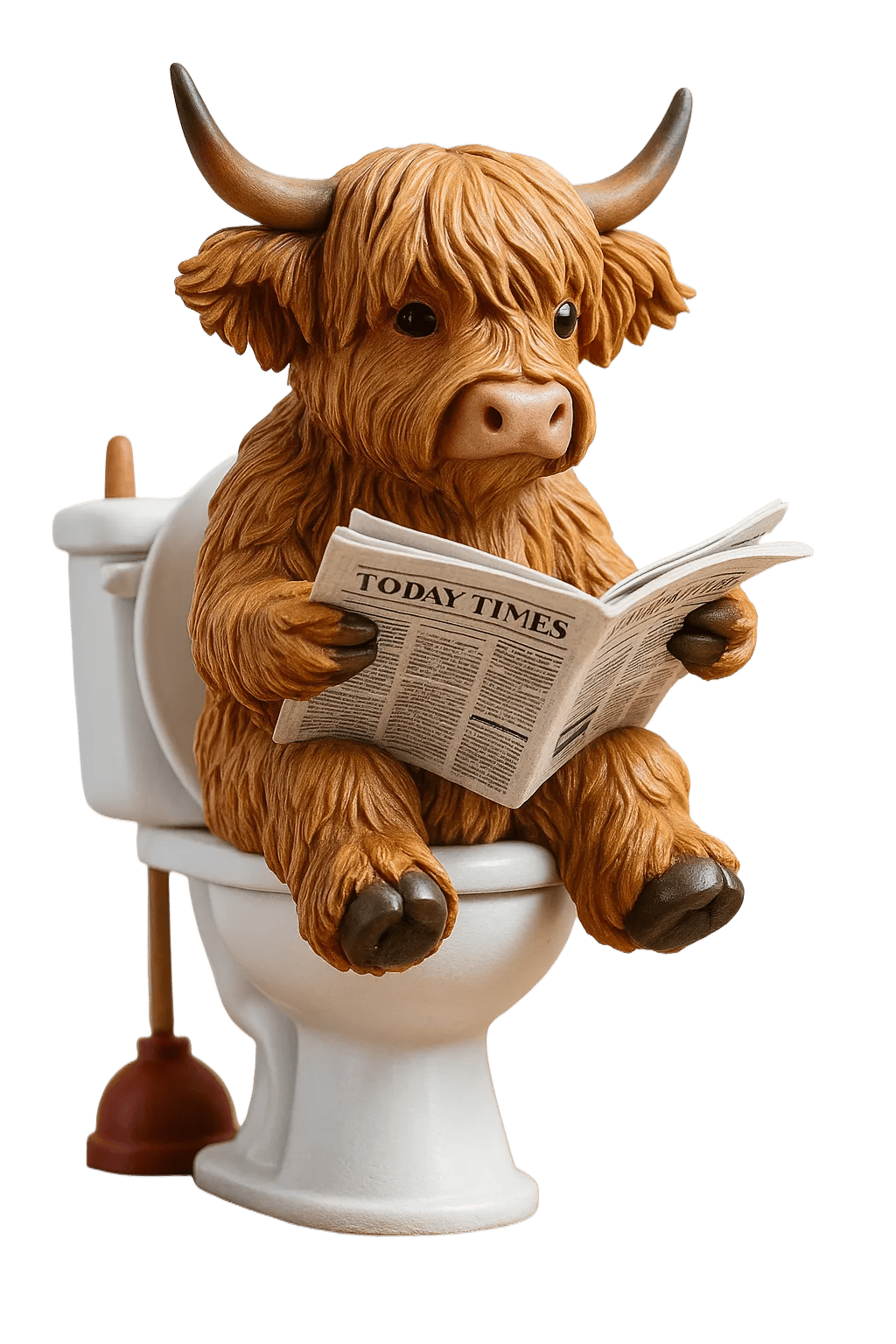 🐮 Highland Cow Adventskalender 2025 🎄✨ – 24er Set: Handgefertigte 3D-Figuren