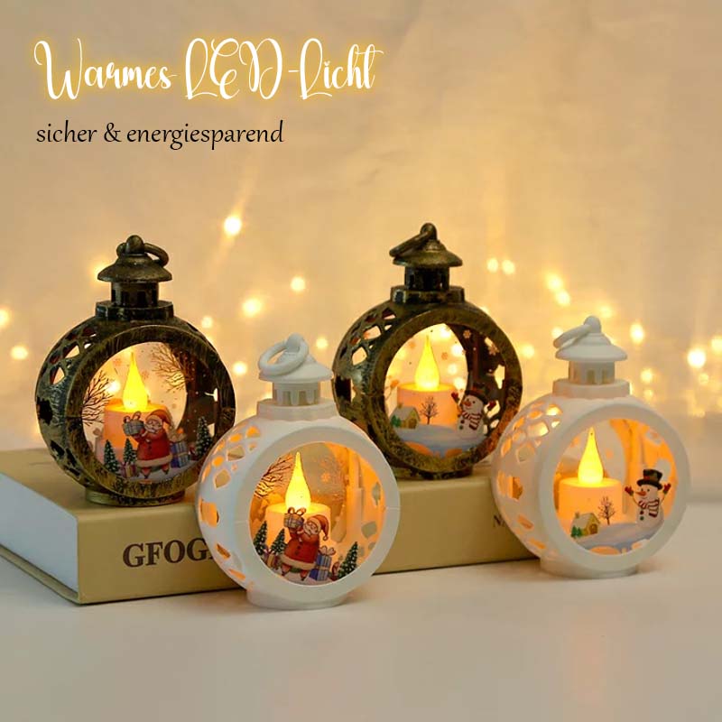 🎄 Retro LED-Weihnachtslampe ✨ – Tisch- & Fensterdekoration