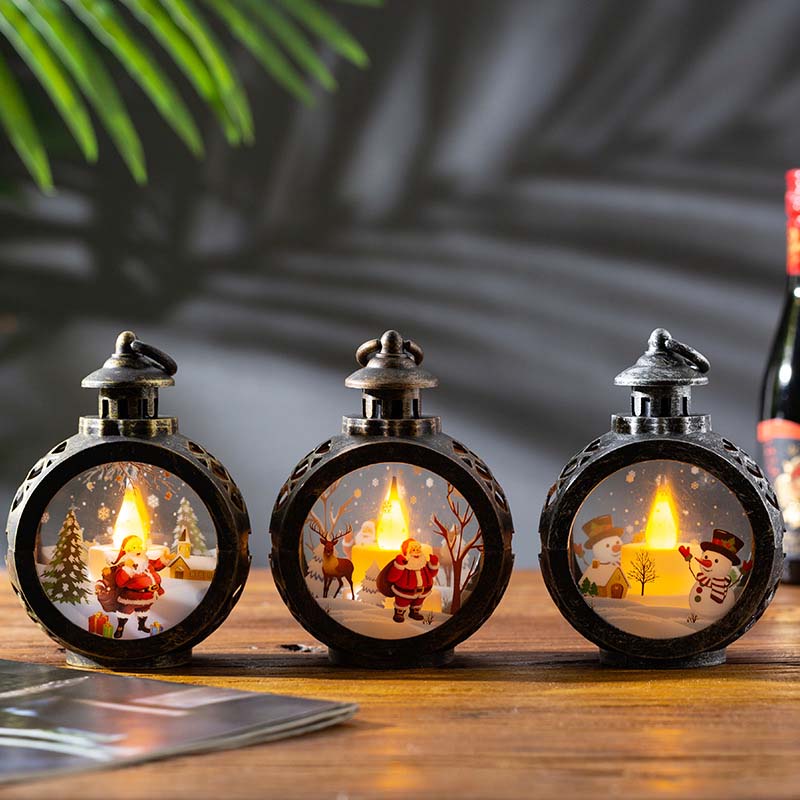 🎄 Retro LED-Weihnachtslampe ✨ – Tisch- & Fensterdekoration