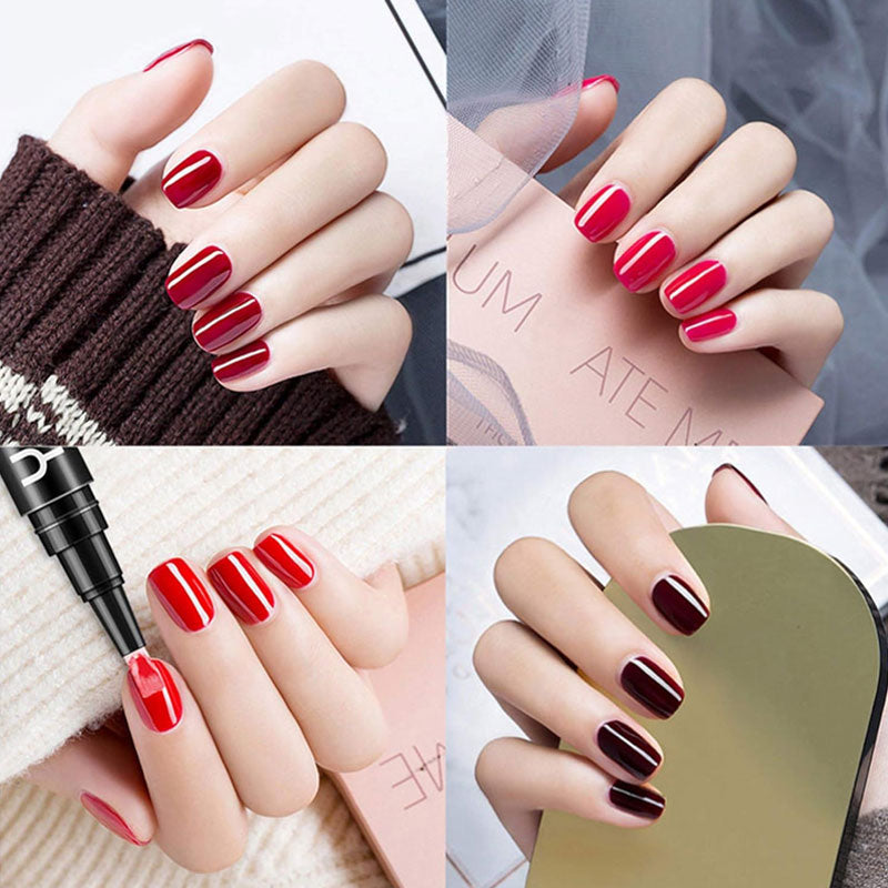 💅✨ 3-in-1 Gellack-Stift: Grundierung + Farbe + Versiegelung in Einem! | Schnelle Maniküre