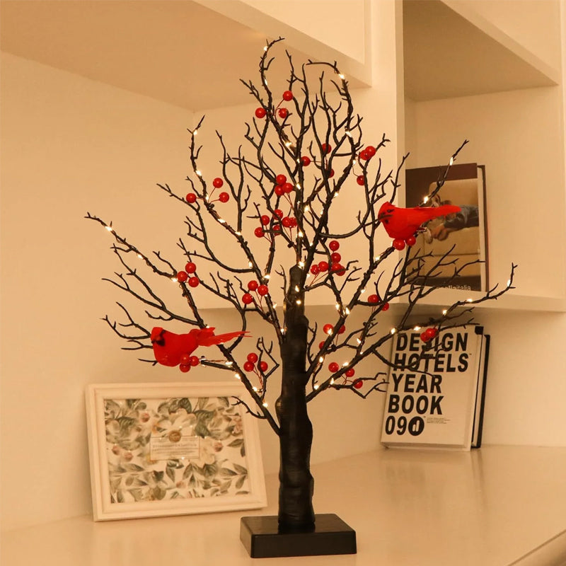 Kleiner roter Vogel-Baumleuchte