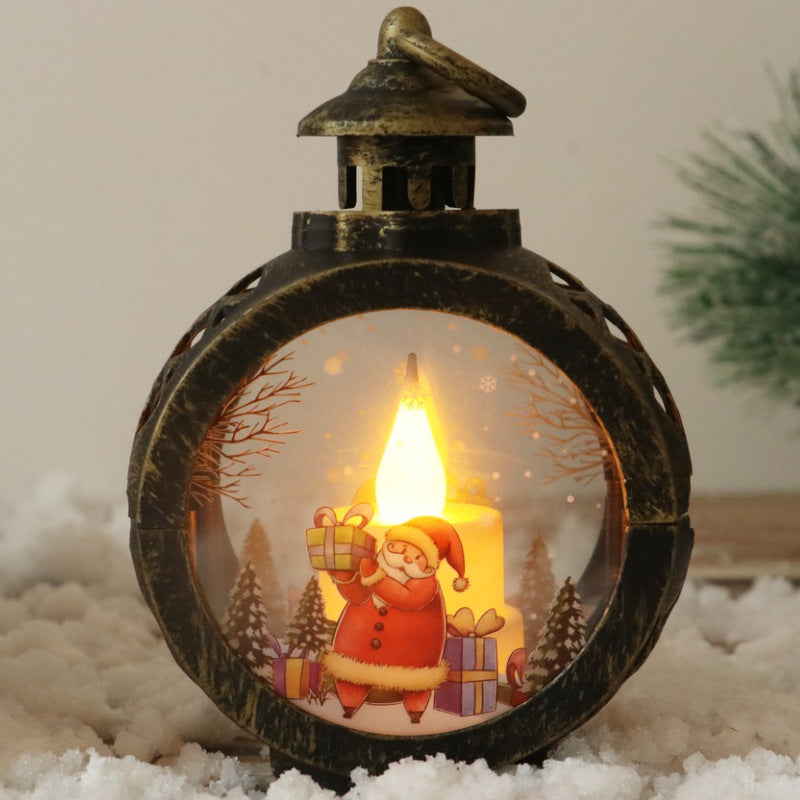 🎄 Retro LED-Weihnachtslampe ✨ – Tisch- & Fensterdekoration
