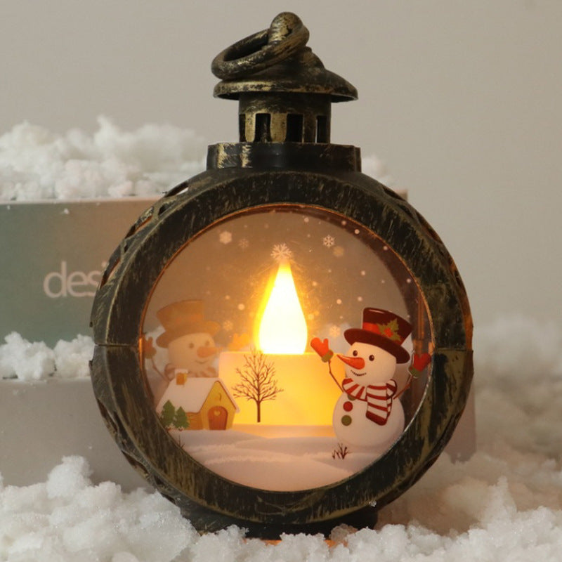 🎄 Retro LED-Weihnachtslampe ✨ – Tisch- & Fensterdekoration