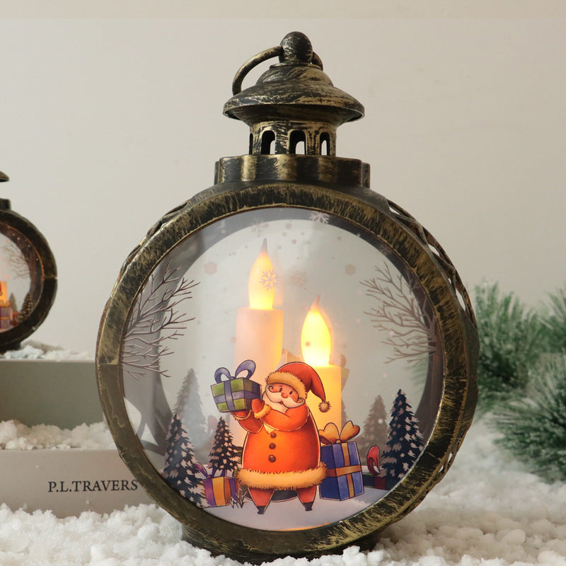 🎄 Retro LED-Weihnachtslampe ✨ – Tisch- & Fensterdekoration