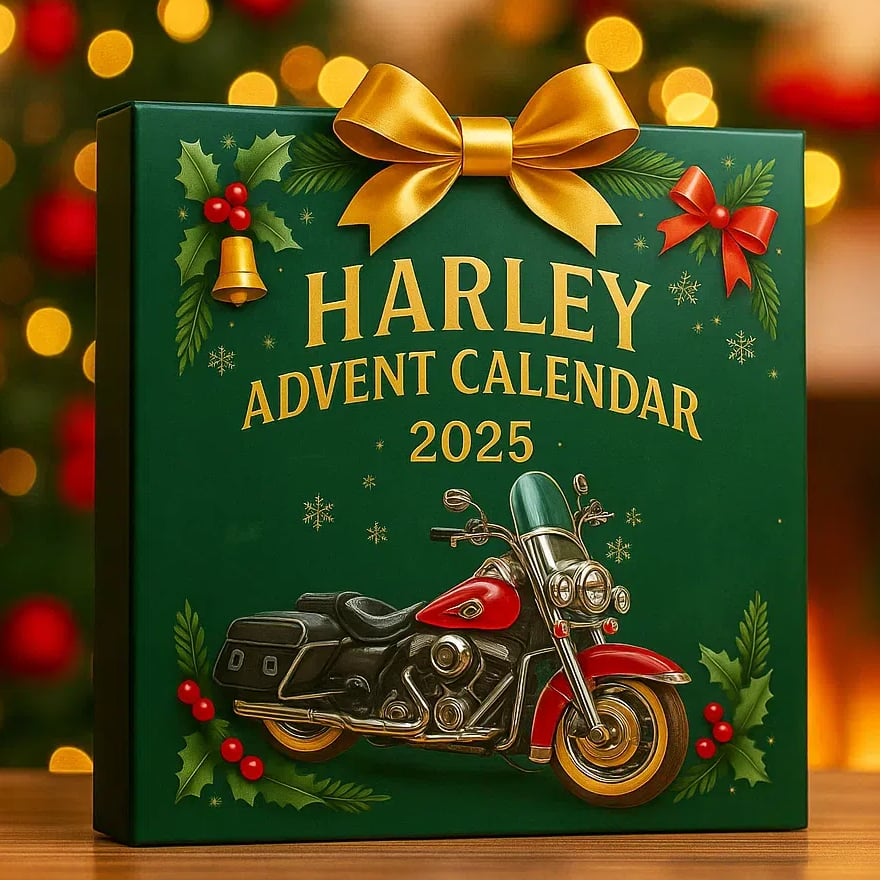 Harley Adventskalender 2025 - 24 Miniatur-Motorräder zum Sammeln | Limited Edition