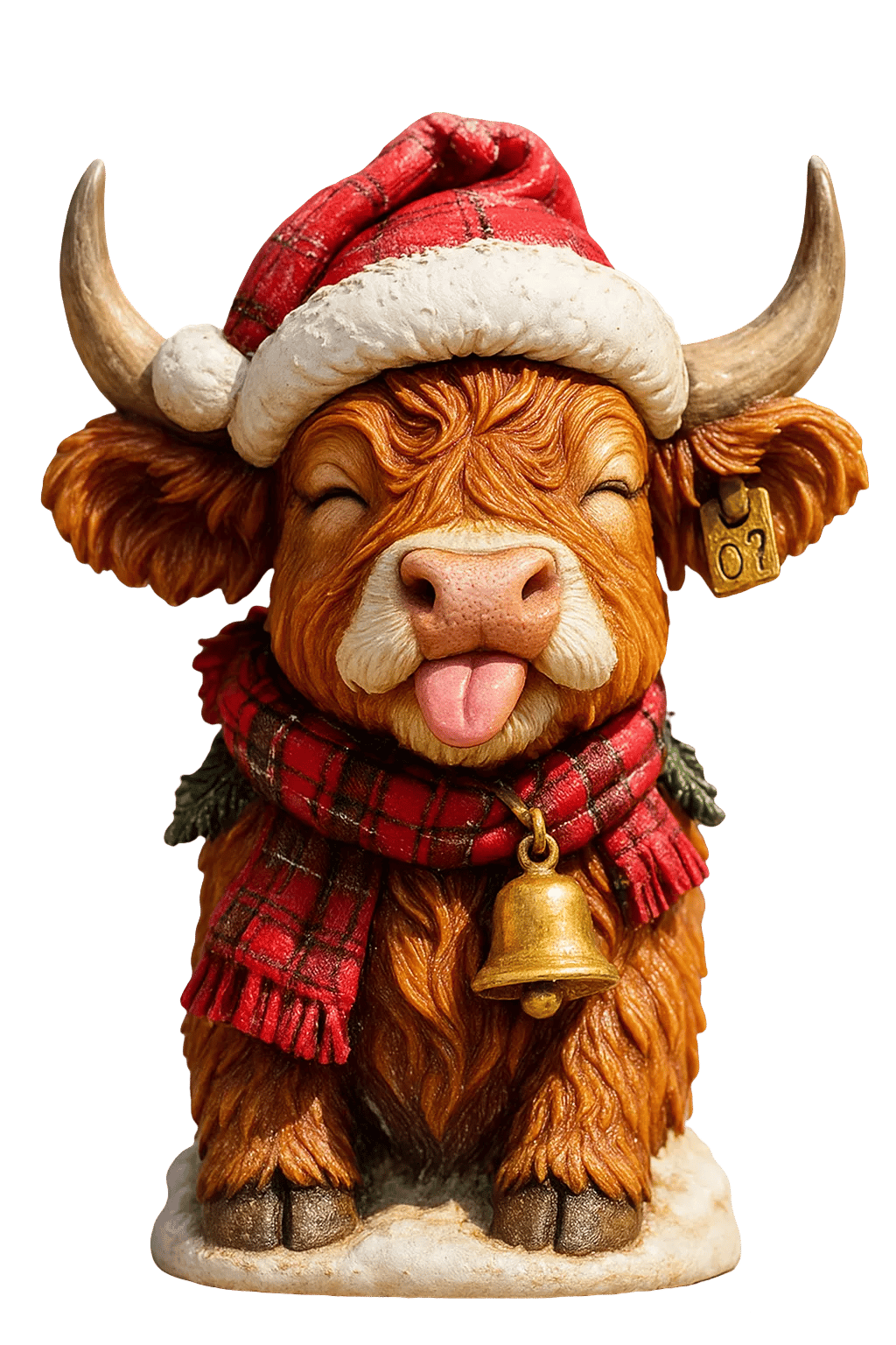 🐮 Highland Cow Adventskalender 2025 🎄✨ – 24er Set: Handgefertigte 3D-Figuren