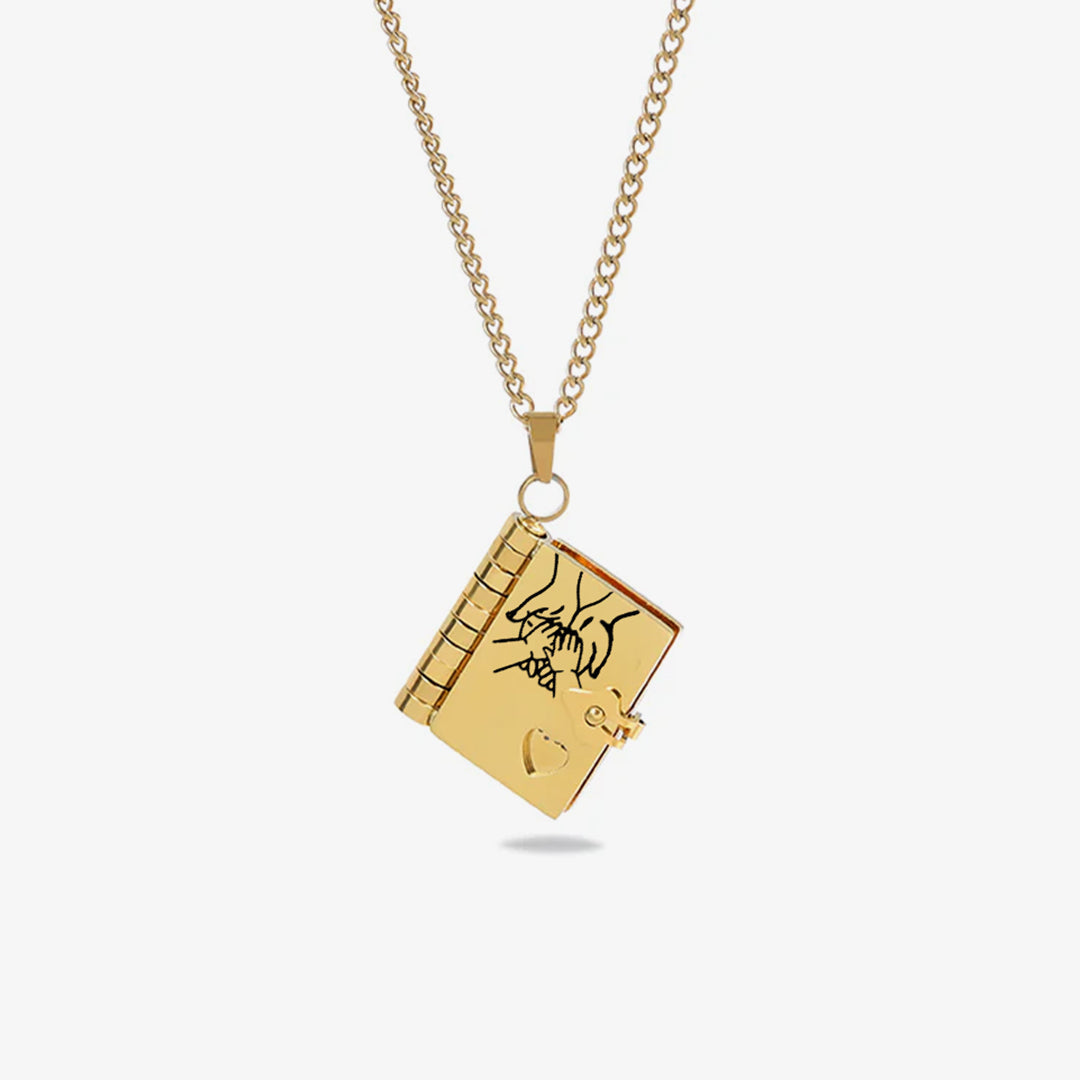 Geschenke für die Kinder - Halskette in Buchform “Liebe dich für immer“