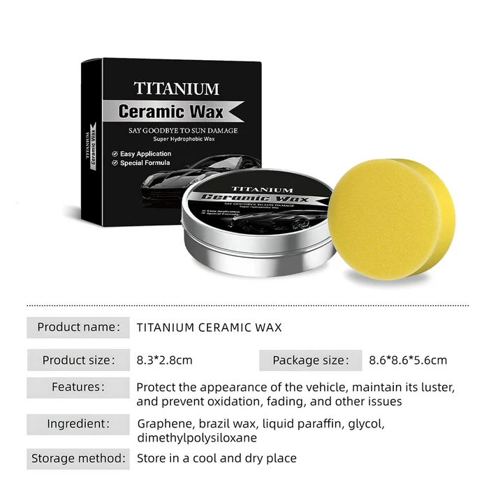 Titanium Keramik Wachs-Creme 🛡️ I Ultimativer Lackschutz für Ihr Auto 🚗
