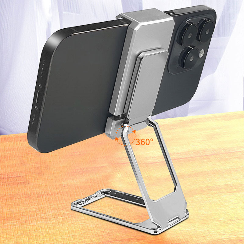 Klappbarer Telefonhalter mit hinterem Clip