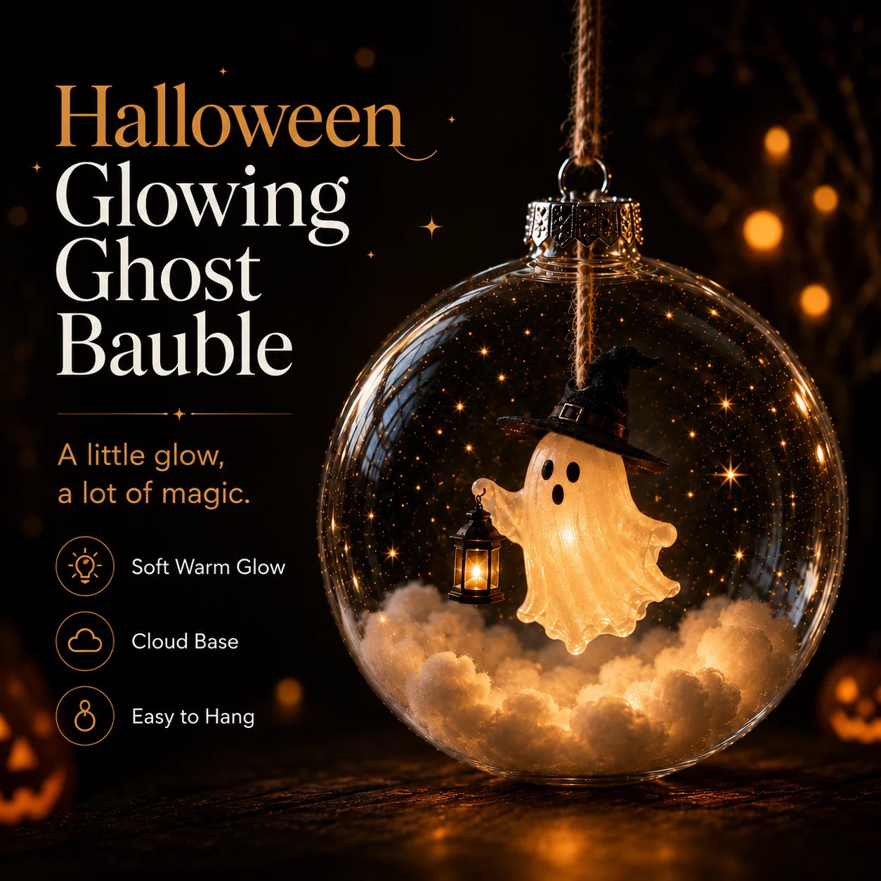 Magisches Halloween-Leuchten: Premium Miniatur-Deko-Set