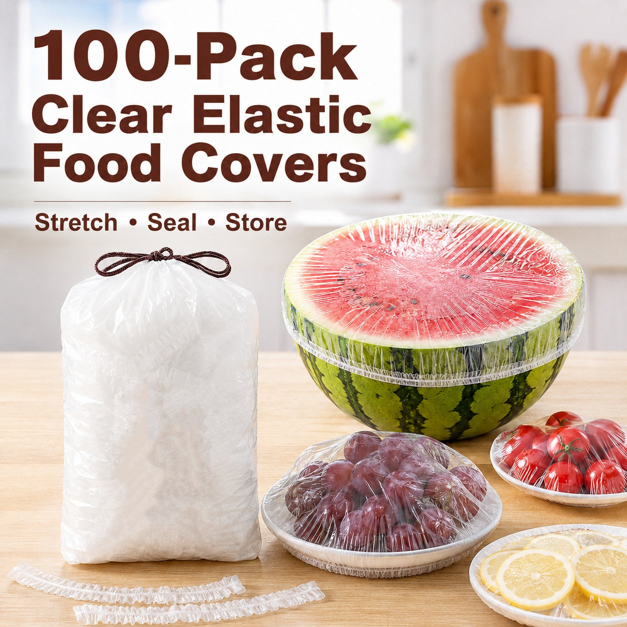 Passt auf jede Schüssel! 200er-Pack Universelle Frischhaltehauben 🍱