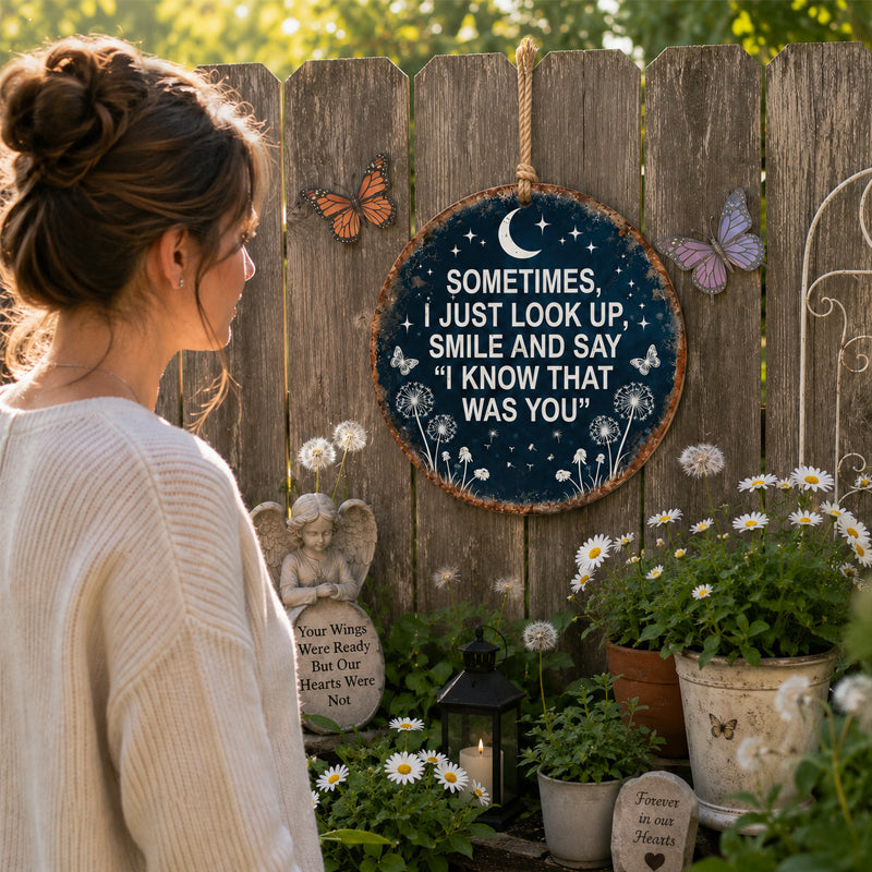 „ICH WEISS, DASS DU DAS WARST.“ – Ein Zeichen der Liebe für deinen Garten 🌙