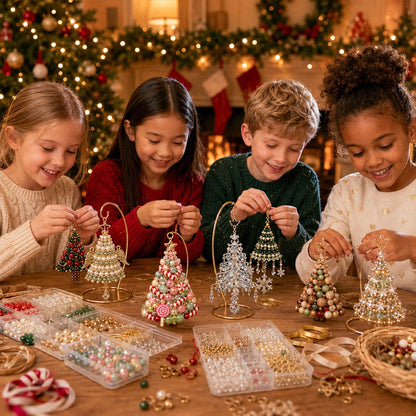 🎄 Dieses Jahr mal anders: Gestalte Deinen Christbaumschmuck selbst & erlebe magische Adventsmomente (DIY-Perlenset)