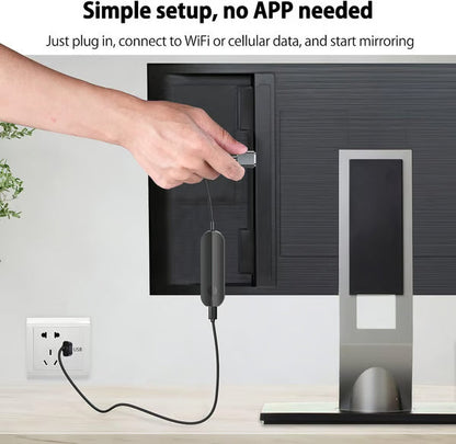 wirelessly HDMI Adapter 📲 iPhone iPad auf TV Spiegeln | Full HD 1080P Streaming Stick (Plug & Play) 📺