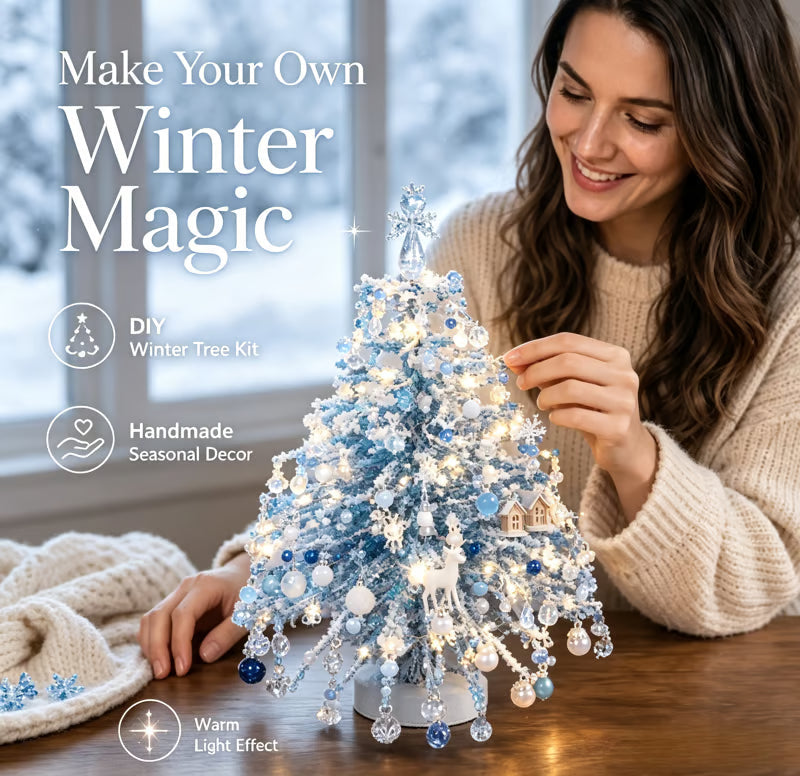 🎄 Zaubere Weihnachtsglanz ins Haus: Komplettes DIY Perlen-Weihnachtsbaum Set ✨ (Mit Engelspitze)