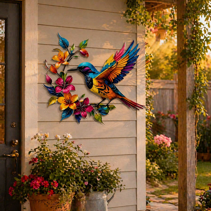 Verschönern Sie Ihren Garten mit diesem farbenfrohen Kolibri der sturmfest an jeder Wand erstrahlt 🌸