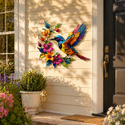 Verschönern Sie Ihren Garten mit diesem farbenfrohen Kolibri der sturmfest an jeder Wand erstrahlt 🌸