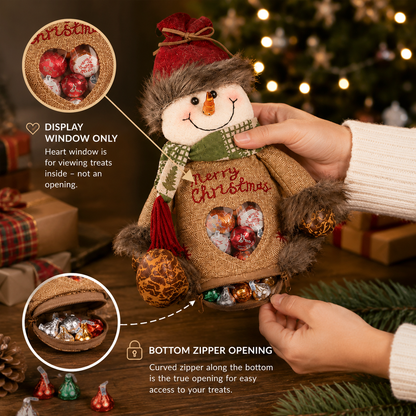 🎅 Süßer Weihnachts-Geschenkbeutel mit 3D-Figur – Das herzerwärmende Highlight, das Kinderaugen zum Leuchten bringt!