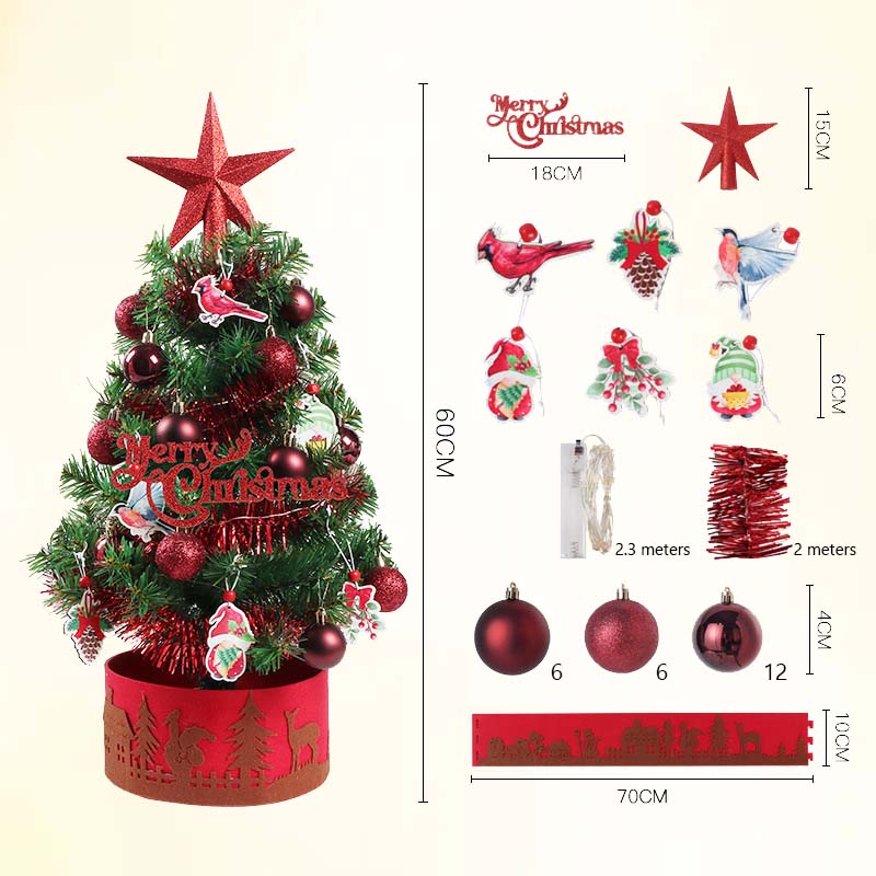 💥 48% VOR-WEIHNACHTS-AKTION! 🎁 | DIY Mini Baum (60 cm) 🎄 | LED & In vielen Farben erhältlich ✨