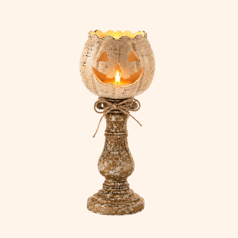 🕯️ Hol dir die gemütlichste Herbststimmung nach Hause: Kürbis-Kerzenhalter 🎃