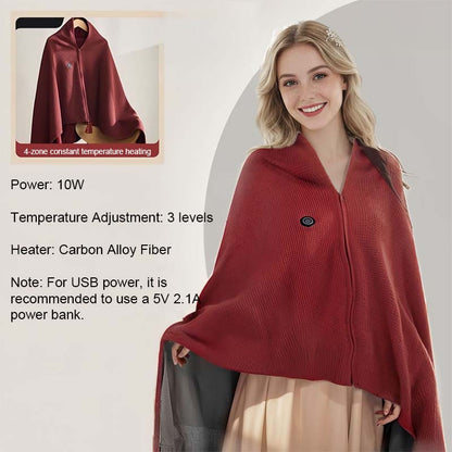 USB Heizdecke Tragbar & Waschbar ☁️ Kuschelige Wärme für Reisen & Büro – Mit Überhitzungsschutz 🛡️