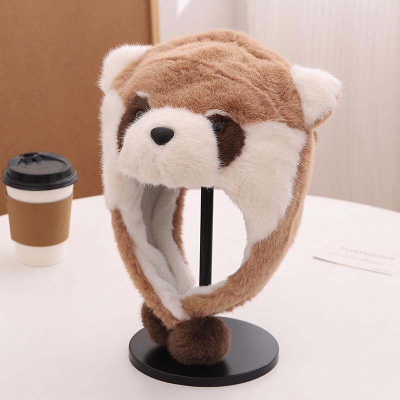 🐼❄️ Bewegliche Roter Panda Mütze – Warm & Niedlich
