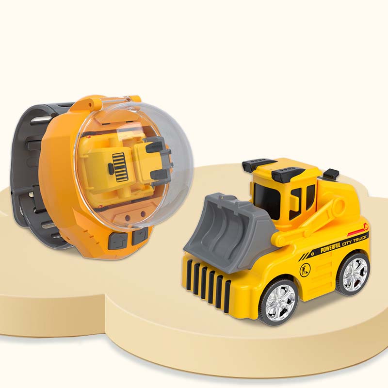 Bagger Spielzeug Uhr 🚜 | Mini Ferngesteuertes Auto mit Watch Controller | Geschenk für Kinder ab 3 Jahren 🎁