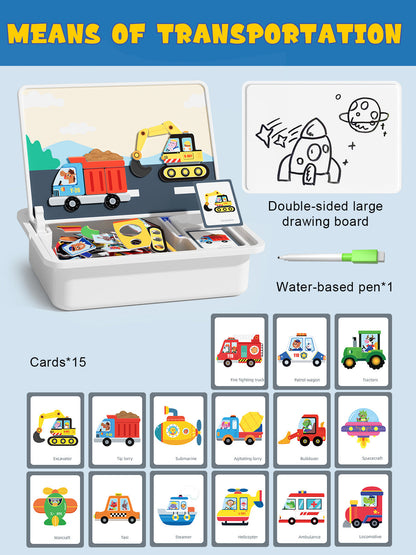 💥 50% BLACK FRIDAY DEAL! 🧩 Magnetisches Gesichter Puzzle | Kreatives Lernspielzeug 👶