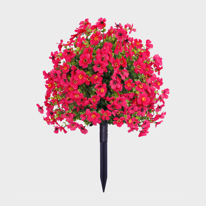 Dauerblüher Gartenstecker: Eukalyptus & Violen Mix – UV-fest & Wetterfest 🌸🌿