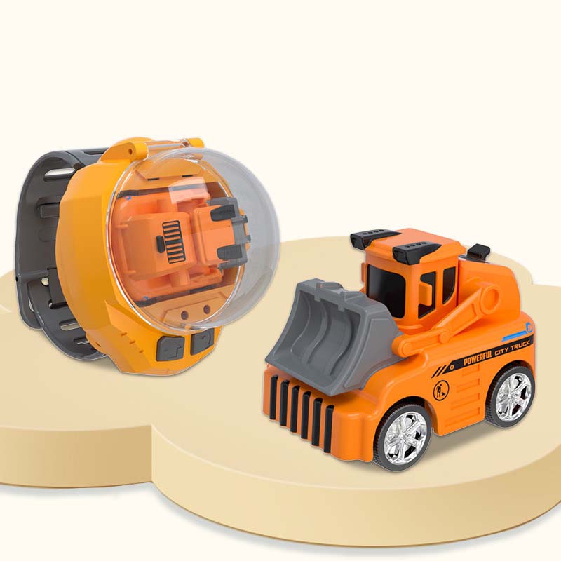 Bagger Spielzeug Uhr 🚜 | Mini Ferngesteuertes Auto mit Watch Controller | Geschenk für Kinder ab 3 Jahren 🎁