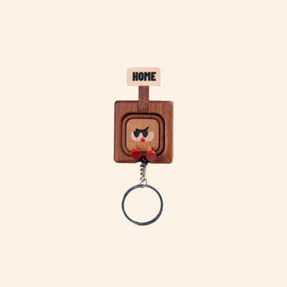 🔑 Schlüsselbrett Magnetisch Holz | Willkommen Zuhause Funktion & Emoji-Wechsel ✨