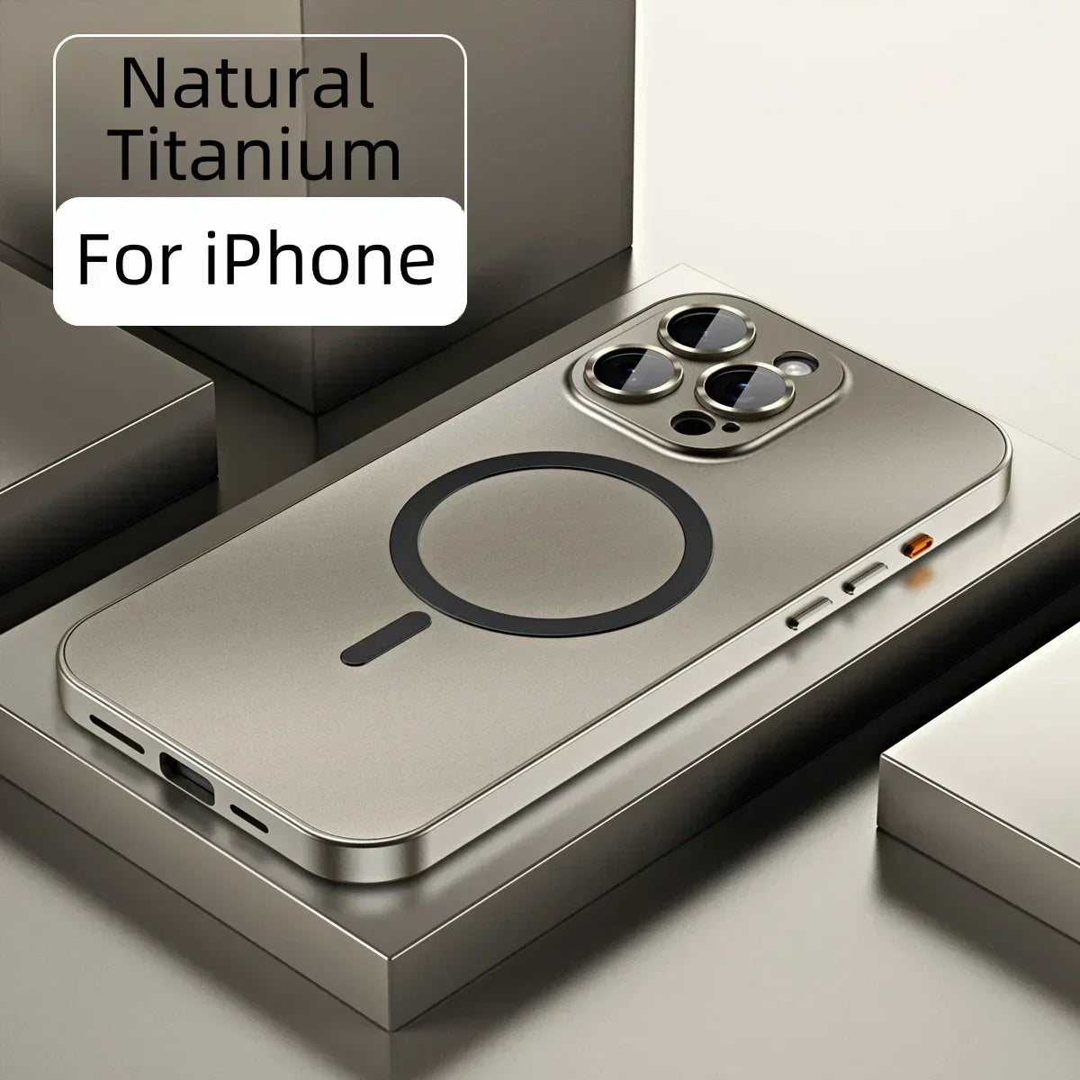 Einfache magnetische Telefonhülle aus Metall für das iPhone
