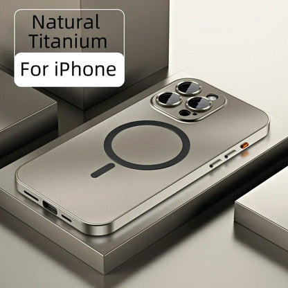 Einfache magnetische Telefonhülle aus Metall für das iPhone