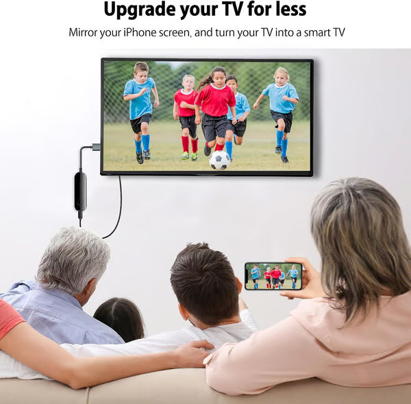 wirelessly HDMI Adapter 📲 iPhone iPad auf TV Spiegeln | Full HD 1080P Streaming Stick (Plug & Play) 📺