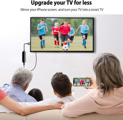 wirelessly HDMI Adapter 📲 iPhone iPad auf TV Spiegeln | Full HD 1080P Streaming Stick (Plug & Play) 📺