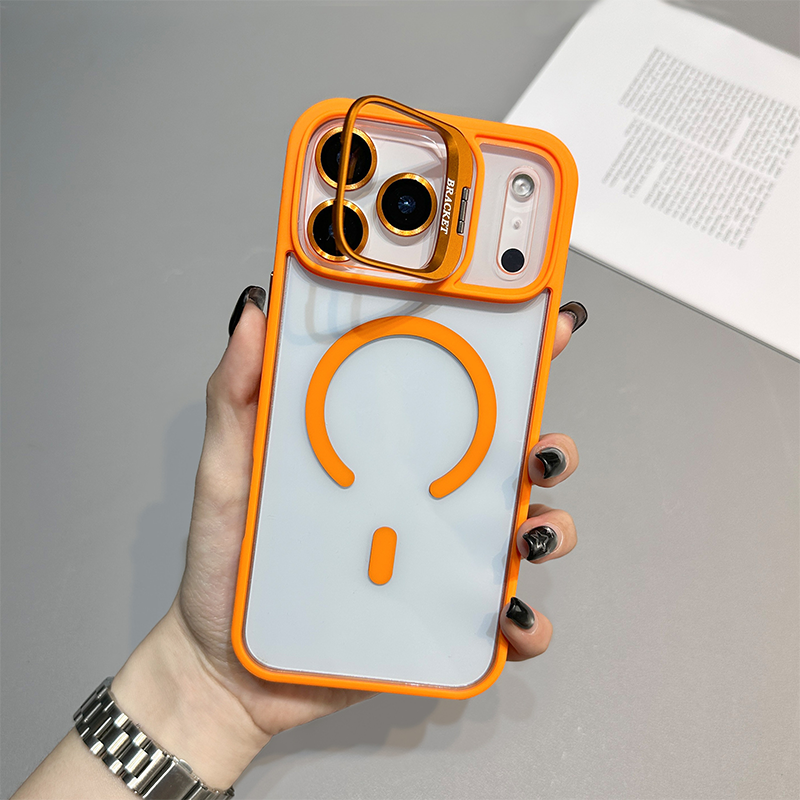 📱 2-in-1 Magnetic Case: Stoßfest mit Flip-Objektivschutz & Kickstand ✨