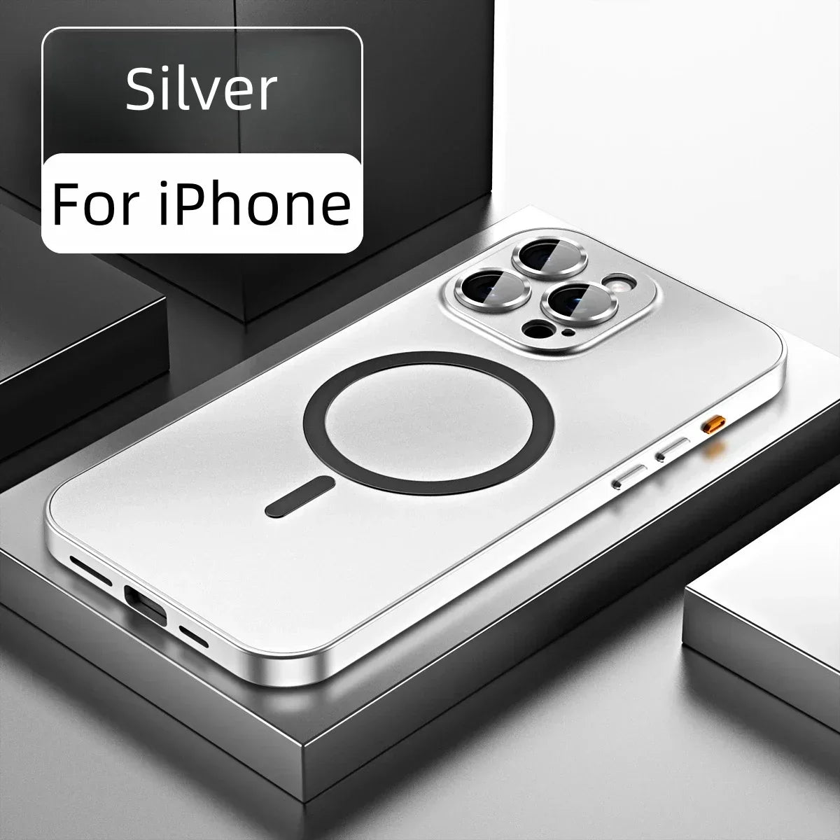 Einfache magnetische Telefonhülle aus Metall für das iPhone
